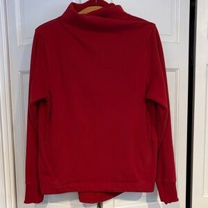 Athleta Women’s Red Twist Mock Neck Sweatshirt